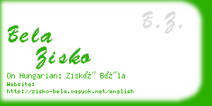 bela zisko business card